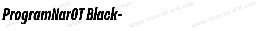 ProgramNarOT Black字体转换